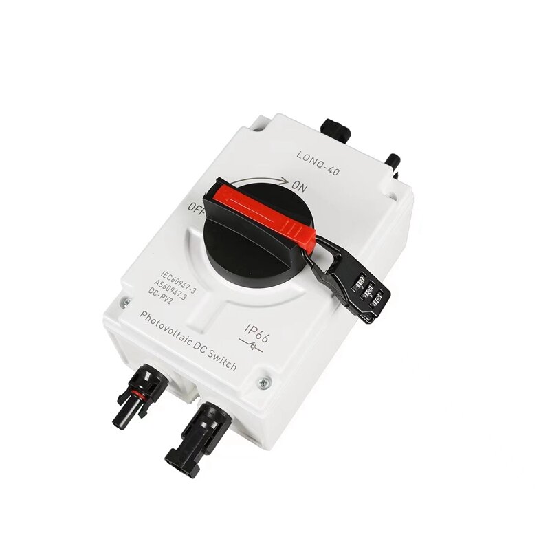 32A 4P PV Disconnector Switch+Connector+Wrench DC1200V GF40 Outdoor IP66 Waterproof Diverter Switch Rotary Switch