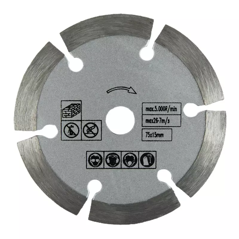 Disco de corte para amoladora angular, accesorio para amoladora Circular de Metal, 8 piezas, 75mm, herramienta rotativa HSS