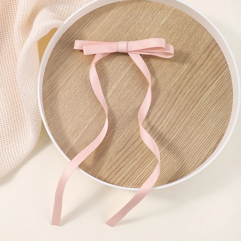 Horquillas largas con cinta para el pelo para mujer y niña, pasadores de fiesta con lazo, accesorios para la cabeza, 2/1 piezas