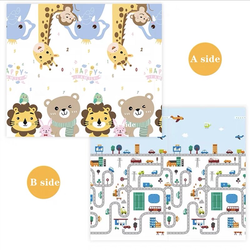 1Cm Dikte Epe Baby Speelmat Voor Kinderen Tapijt Speelmat Ontwikkeling Mat Babykamer Kruipkussen Opvouwbare Mat Baby Tapijt Mat Kleed