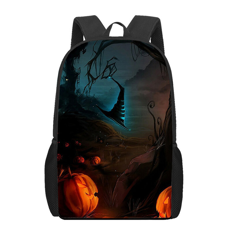 Horror Halloween gift testa di zucca zaino per bambini per ragazze modello borse da scuola per bambini borsa per libri borsa a tracolla Casual Bagpack