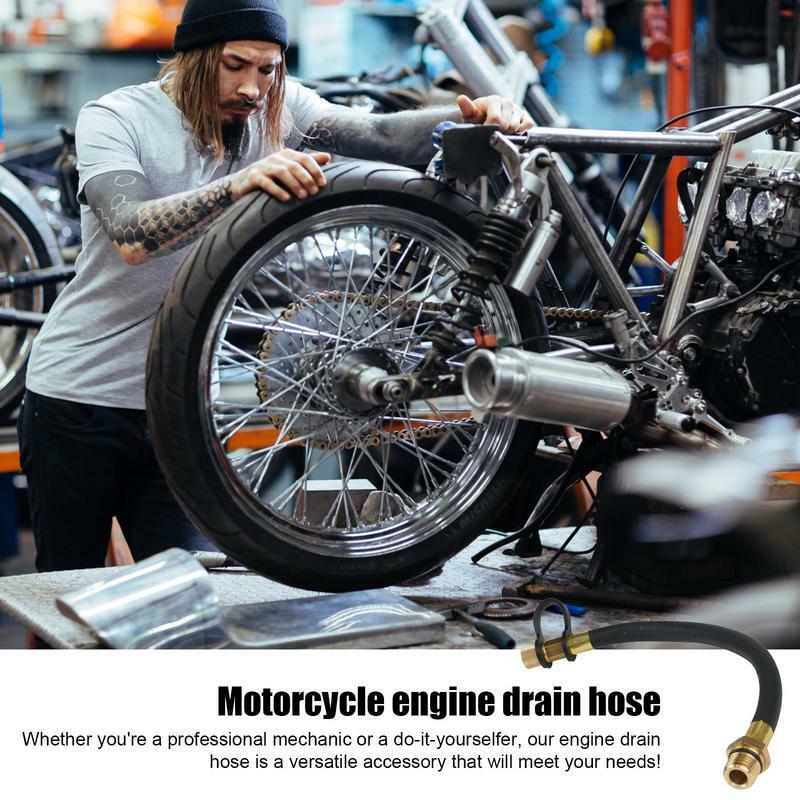 Manguera de drenaje de aceite para motor, cambio de aceite, accesorios de modificación de motocicleta, herramienta de ayuda de drenaje de aceite para motor eficiente