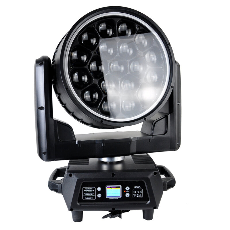 8 Pack Waterproof 19x40W RGBWA Zoom Lens Rotate Moving Head Wash Beam Light Built-in Dynamic Effect Seetronic Powercon