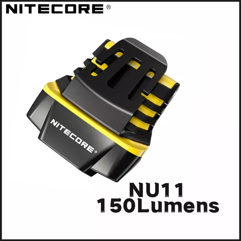 Lampu depan NU11 NITECORE, Sensor gerakan 150Lumens ringan baterai bawaan 600mAh lampu depan lari dapat diisi ulang