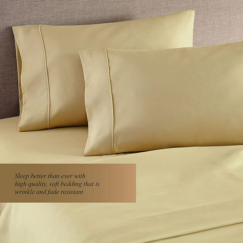 Однотонный Хлопковый чехол-наволочка для кровати Queen King, однотонный плотный чехол-наволочка для подушки-конверта, мягкий однотонный чехол для сна стандартного размера