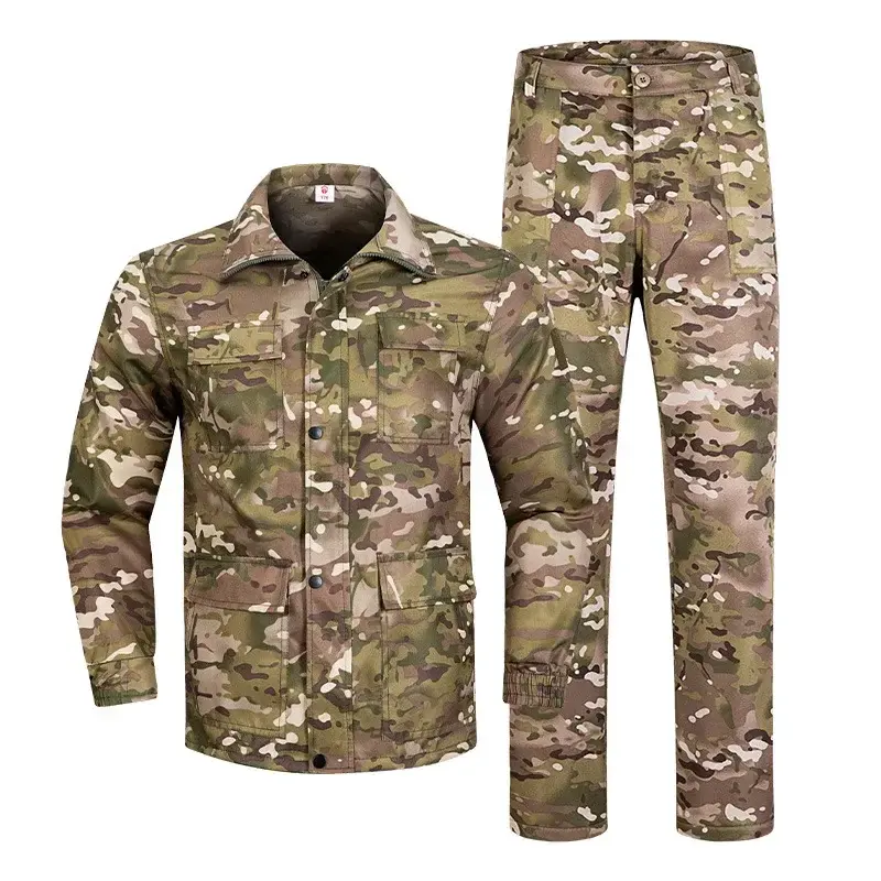 Nieuwe Camouflage Uniform Pak Voor Kinderen Outdoor Buitenwaartse Beweging Winter Kamp Militaire Training Uniform Voor Scholieren