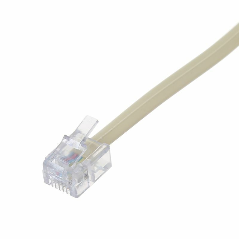 Convertidor cable telefónico RJ11 Adaptador divisor línea cable telefónico RJ-11 2