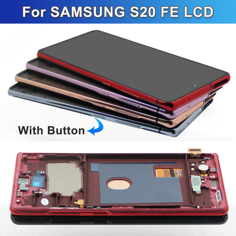 ЖК-дисплей AMOLED для Samsung S20 Fe G780F/DSM G780G, дисплей с сенсорным экраном для Samsung S20 Fe, замена дисплея