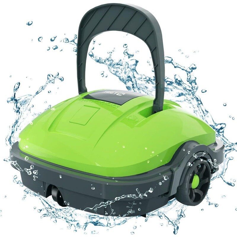 WYBOT Cordless Robotic Pool Cleaner, Automatic Pool Vacuum, Powerful Suction, Dual-Motor (Green)