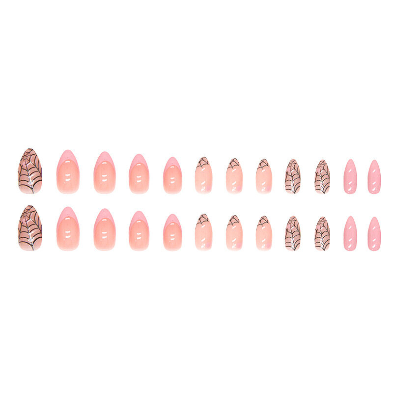 Французский Розовый миндаль накладные ногти легкие прочные накладные ногти для женщин девочек декор для ногтей