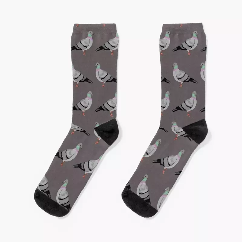 Pigeon walk calcetines deportivos personalizados para hombre y mujer, marca de diseñador