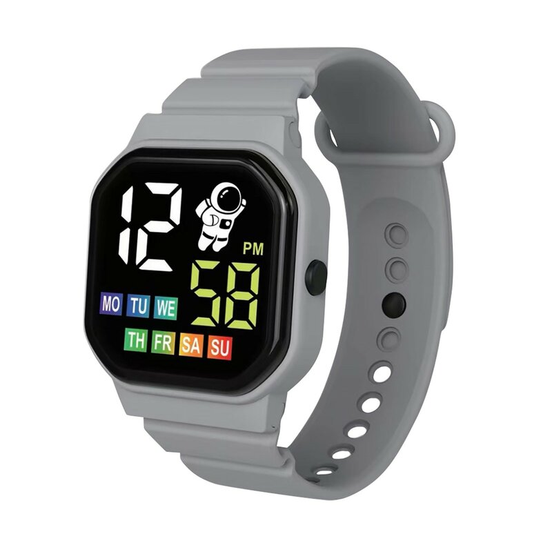 Cyfrowy zegarek dla dzieci Led dla chłopców dziewcząt uroczy wzór dzieci elektroniczny zegarek na rękę sport zegarki wodoodporne zegar dziecięcy studenckie