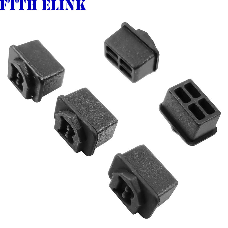 SFP dust cap for SFP transceiver switch port dust cover black silicone ftth protective plug free shipping ELINK 100pcs