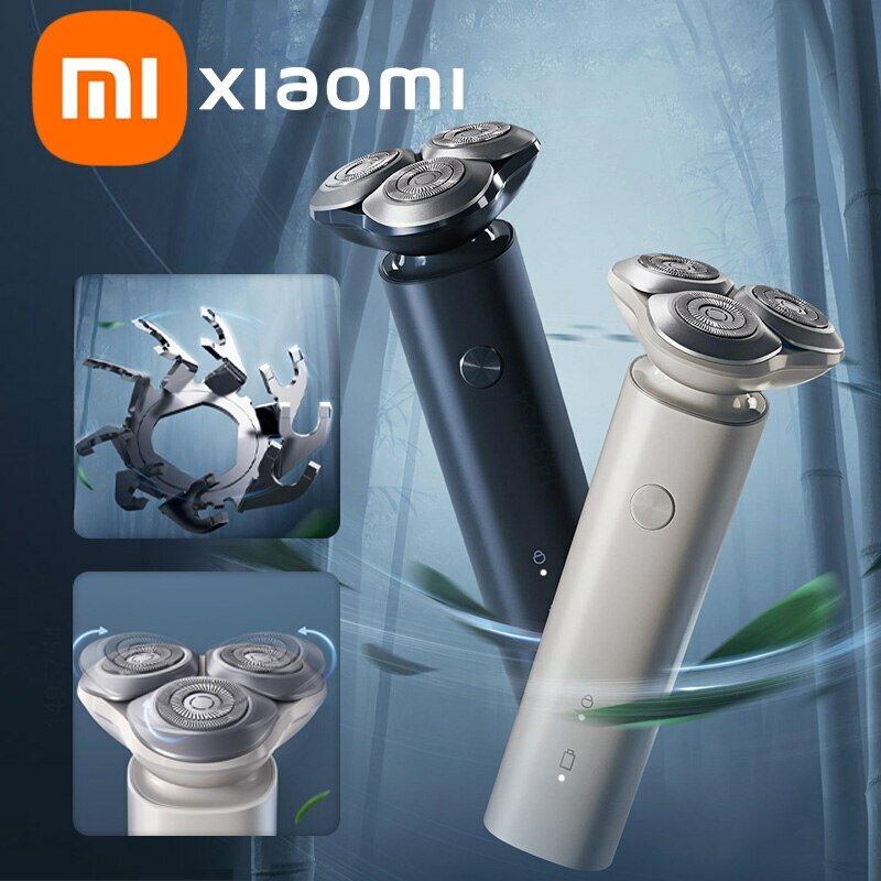 Оригинальная электробритва XIAOMI Mijia S101 для сухого и влажного бритья, триммер для бороды, портативная перезаряжаемая бритва, машина для стрижки волос