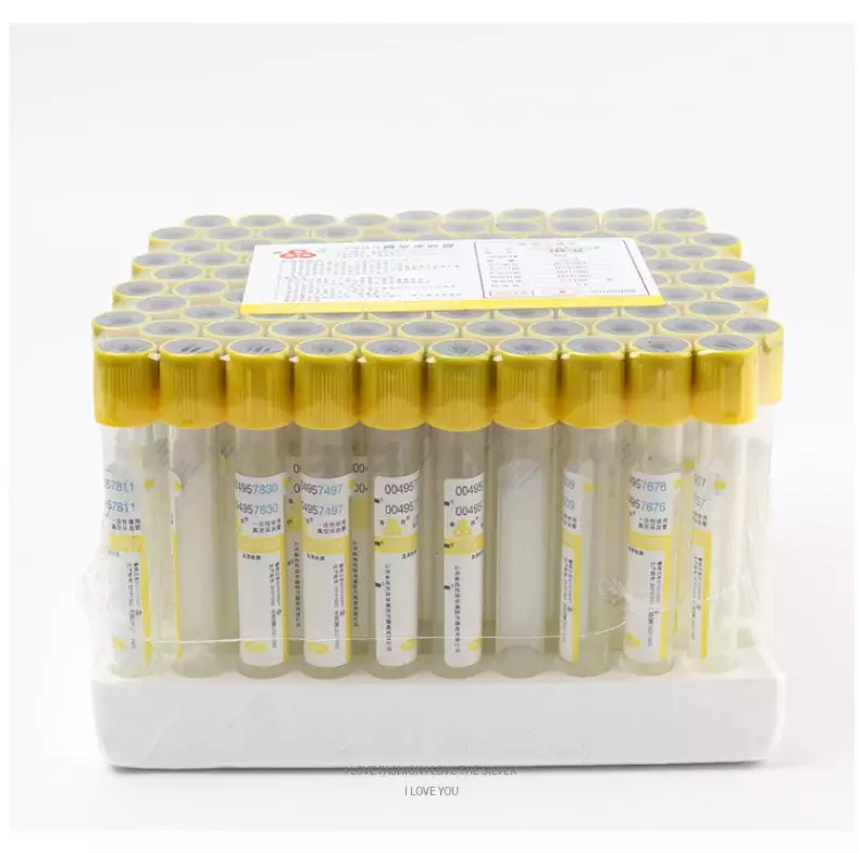 10 buah 10ml tabung pemisah darah Gel/tabung pengurang vakum tabung koleksi darah untuk Lab tes darah medis tabung PRP