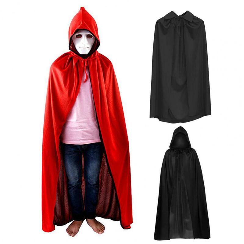Masquerade Party Cloak Adults Halloween Cape Reversible Black Halloween Cape for Kids Adults Witch Vampires Cloak Hooded for Men