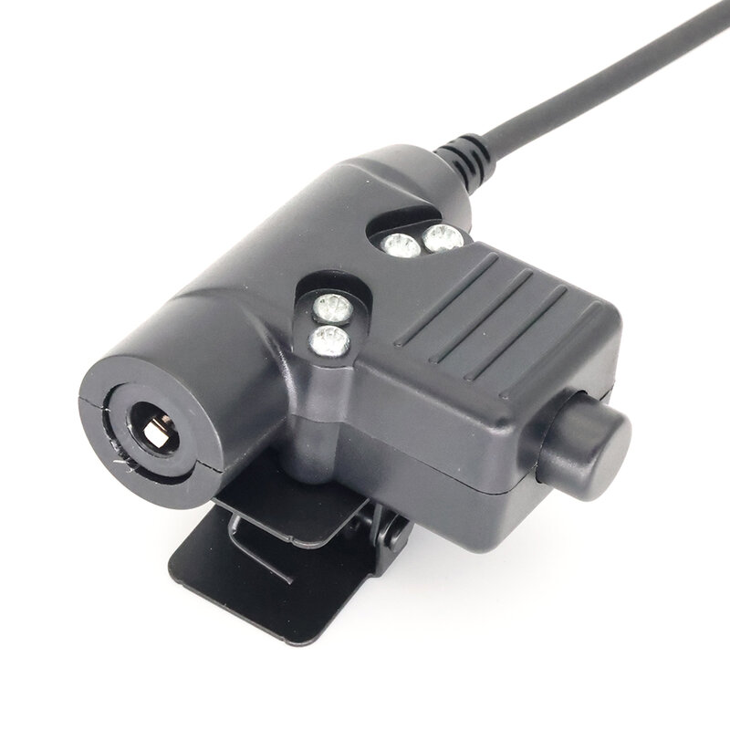 Adaptador NATO Plug Walkie Talkie Headset, cabo PTT U94 para rádio em dois sentidos PRC-152, 6 pinos