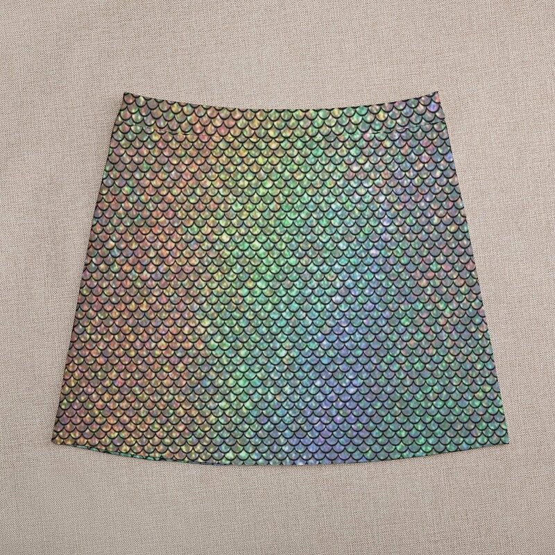 Minifalda de sirena de arcoíris para mujer, conjuntos de falda corta, ropa de verano coreana, novedad