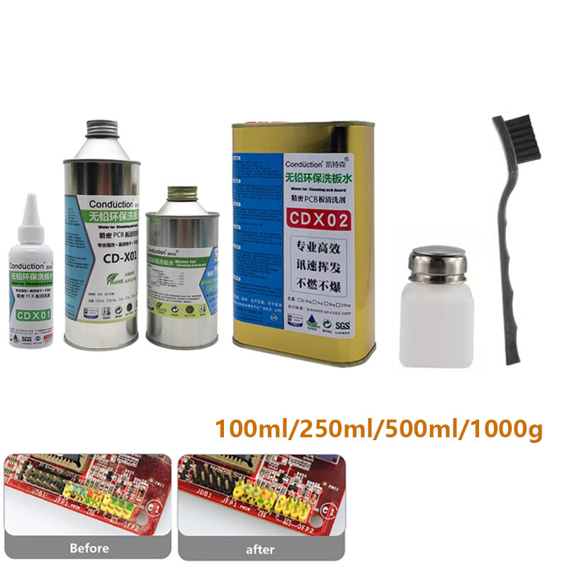 washing water Eco-friendly rosin cleaning mobile phone motherboard pcb circuit board cleaner special Cleaning agent 100/500ml