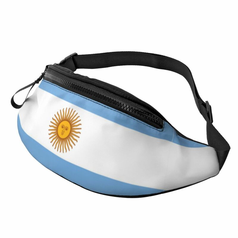 Argentina Standard Flag Waist Bag Merchandise For Unisex Trend Strap Bag