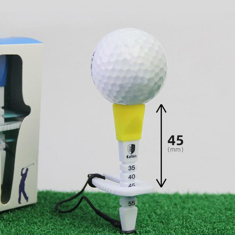Golf Tees Adjustable Height Low Friction Increase Distance Unbreakable Long Golf Tees Golf Training Tool Golf Supplies