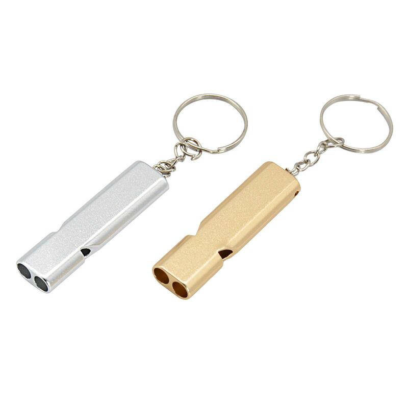2x 120 Decibels Outdoor Loudest Whistles with Keychain for Camping Hiking Sports Dog Training School Sports, Competition