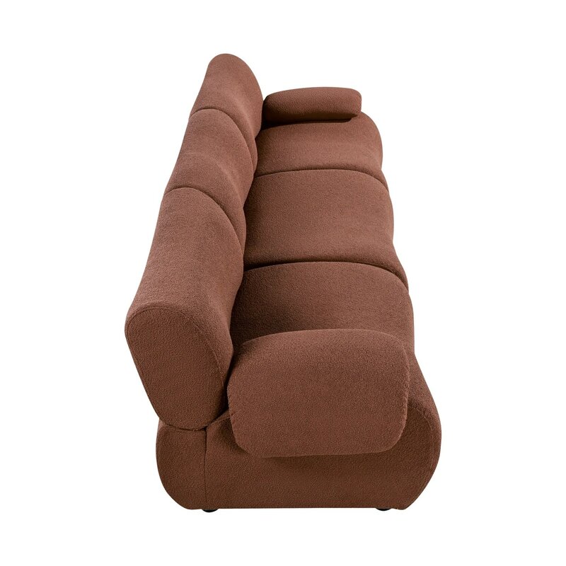Fauteuil d'appoint de salon rempli de duvet, chaise paresseuse moderne du milieu du siècle, fauteuil en tissu confortable