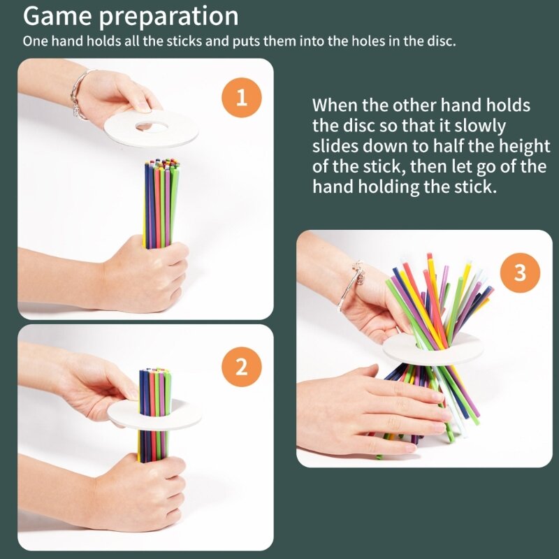 Giocattolo educativo per l del gioco con bastoncino legno Giocattolo interattivo per due giocatori