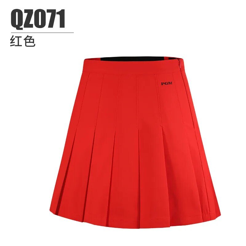 PGM Women Golf Skirts Autumn Women'S Casual Pleated Skirt Athletic Sports Short Skorts Ladies Girl Anti-Exposure QZ071
