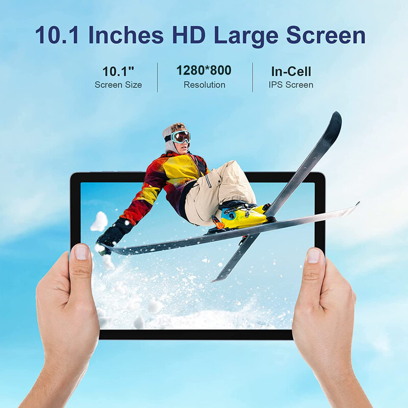 BEESITTO Tab X5 Pro Tablet z systemem Android 12.0 8GB + 128GB 10.1 '2k HD + wyświetlacz 8380 mAh bateria Unisoc SC9863A Tablet PC