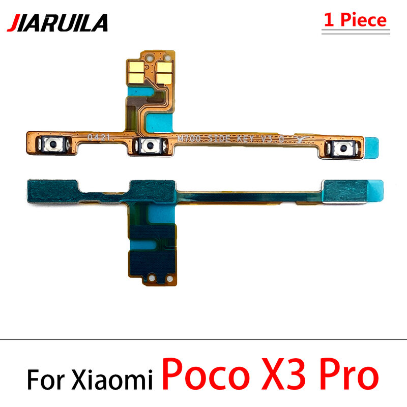 Новинка для Xiaomi Poco F1 F2 F3 X3 GT X3 X4 M3 Pro NFC 4G 5G кнопка включения/выключения питания Кнопка регулировки громкости гибкий кабель