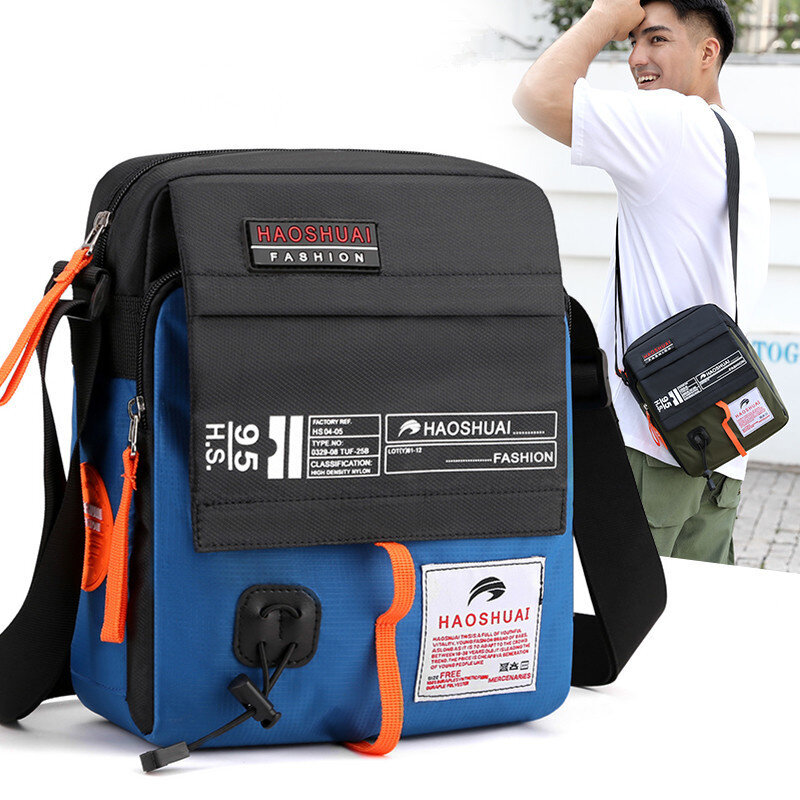 Haoshuai new men's straddle bag single shoulder bag sports and leisure online store