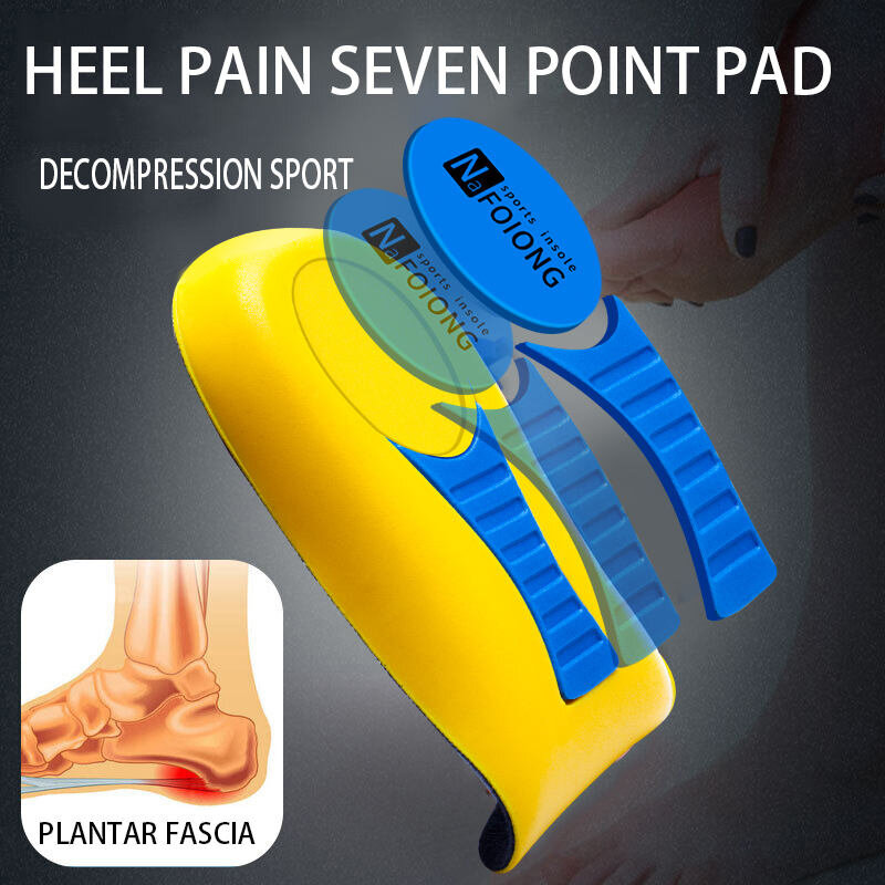 Orthopedic Insoles Plantar Fasciitis Flat Feet Increase Insoles Arch Support Shock Absorption Pain Relief Foot Care Shoe Cushion