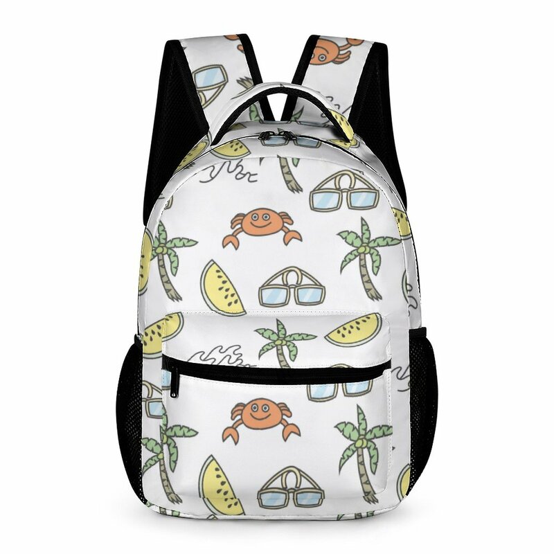 Детский милый школьный портфель с фруктами, простой школьный портфель с принтом, вместительный рюкзак для родителей и детей, сумка для отдыха с индивидуальным рисунком