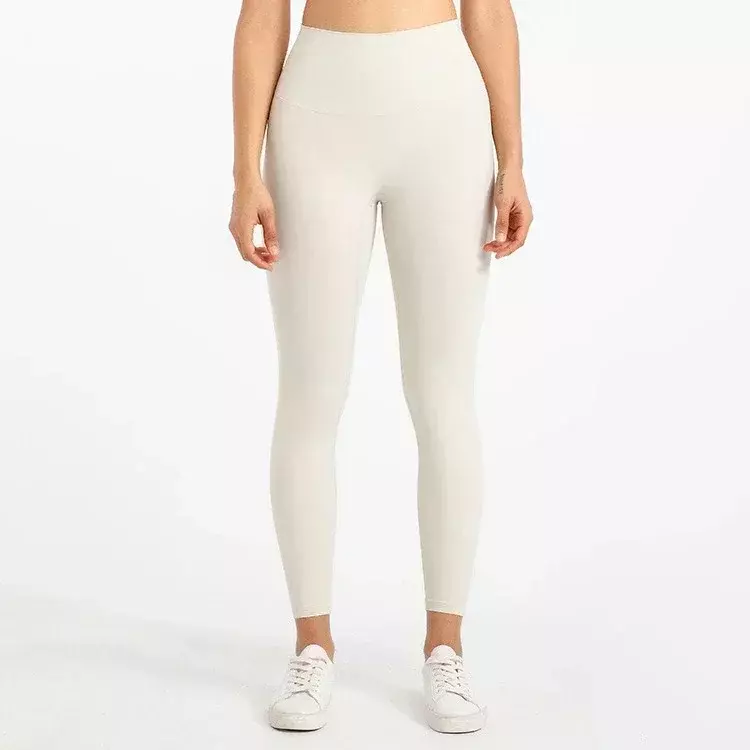 Zitrone ausrichten ultra weiche Frauen hohe Taille Yoga hosen keine vordere Naht Linie Sport Stretch Gym Workout Leggings Sport hose