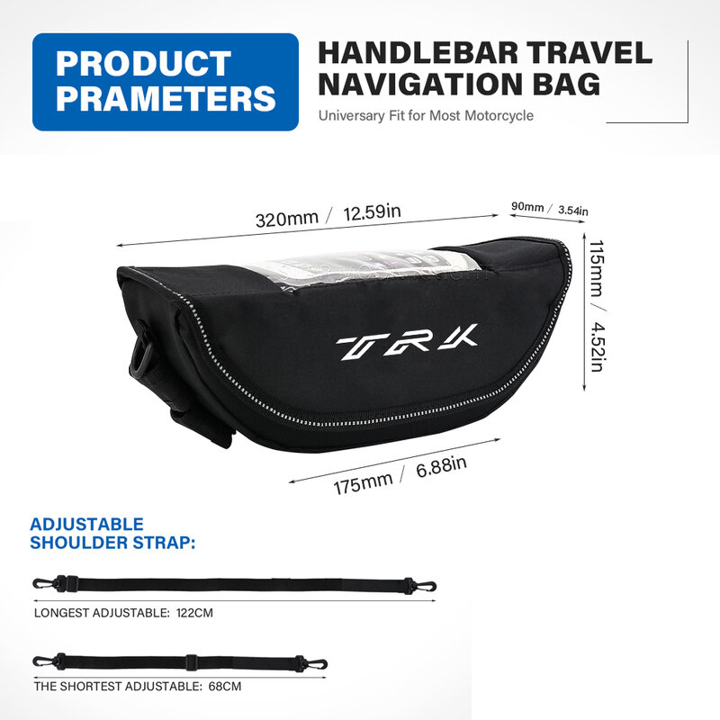For Benelli TRK 502 X TRK502X TNT25N TNT 25N Motorcycle Accessories Waterproof Bag Storage Handlebar bag Travel Tool bag