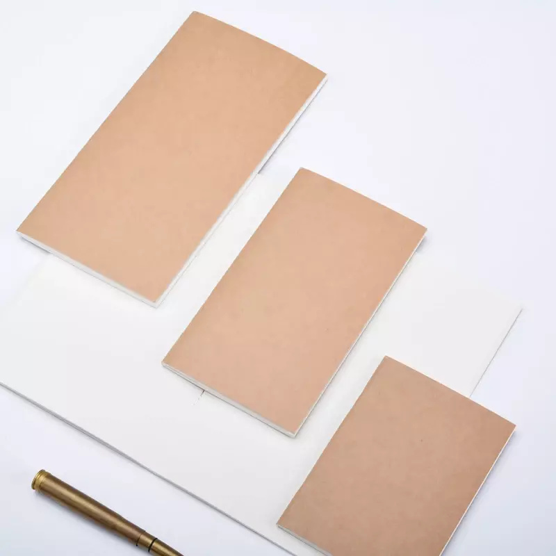 ミドリトラベラー用フロムテノンフィラーペーパーnotebook blank gird month week plan retro notebook refill core vintage stationery