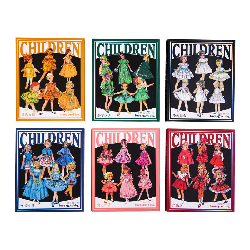 50pcs/1lot Kawaii Scrapbook Sticker Vintage Child Playground Scrapbooking Supplies Planner Decorative Craft Stationery Sticker