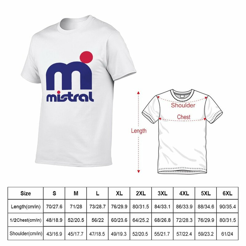 Mistral Logo t-shirt maglietta nera t-shirt per un ragazzo magliette divertenti maglietta sublime t-shirt nere per uomo