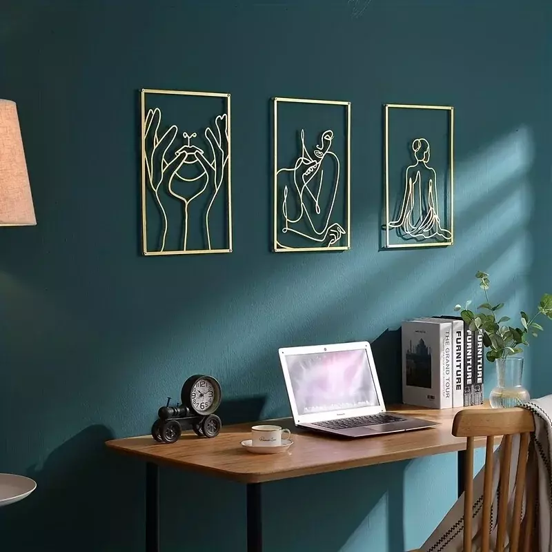 CIFBUY Deco Modern Fashion Metal Vertical Frameless Wall Painting 3 stili disponibili Home soggiorno camera da letto Decor Perfect Nurse