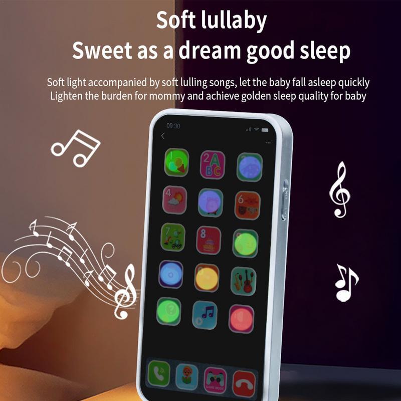 Kids Cell Phone Toy Touch Screen Mobile Phone With Lights And Sound Interactive LED Fake Learning Phone Toy Mobile Phone Play