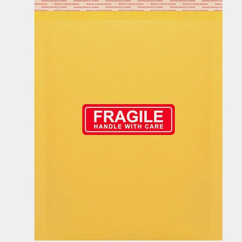 Fragiele Stickers Handvat Met Zorg Waarschuwing Verpakking/Verzending Zelfklevende Etiketten Stickers Voor Verzending Kartons Doos Enveloppen
