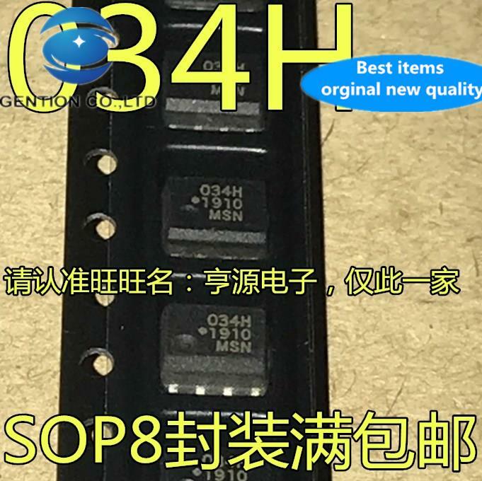 20Pcs 100% Original NewSMD Optocoupler HCPL-034H 034H QCPL-034H SOP8