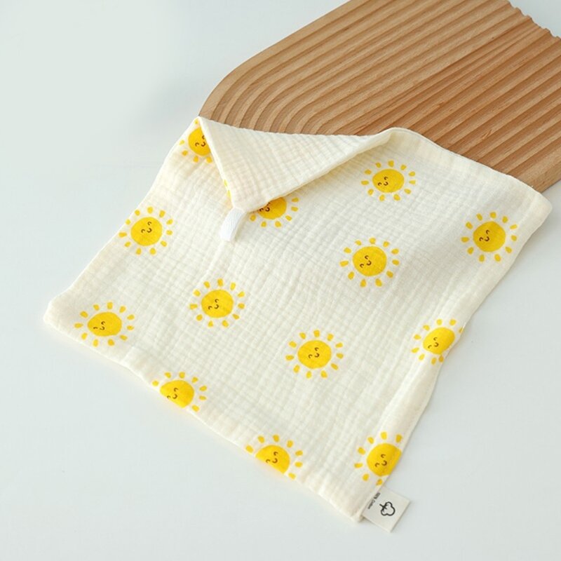Q0KB Baby Muslin Face Towel for Delicate Skin Soft and Absorbent Muslin Hand Towel Newborn Burp Cloth Cotton Washcloth