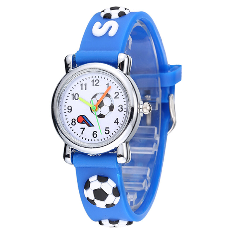 Relógio de pulso infantil 3d, relógio de pulso com pulseira de borracha, de desenho animado, para crianças, esportivo, quartzo