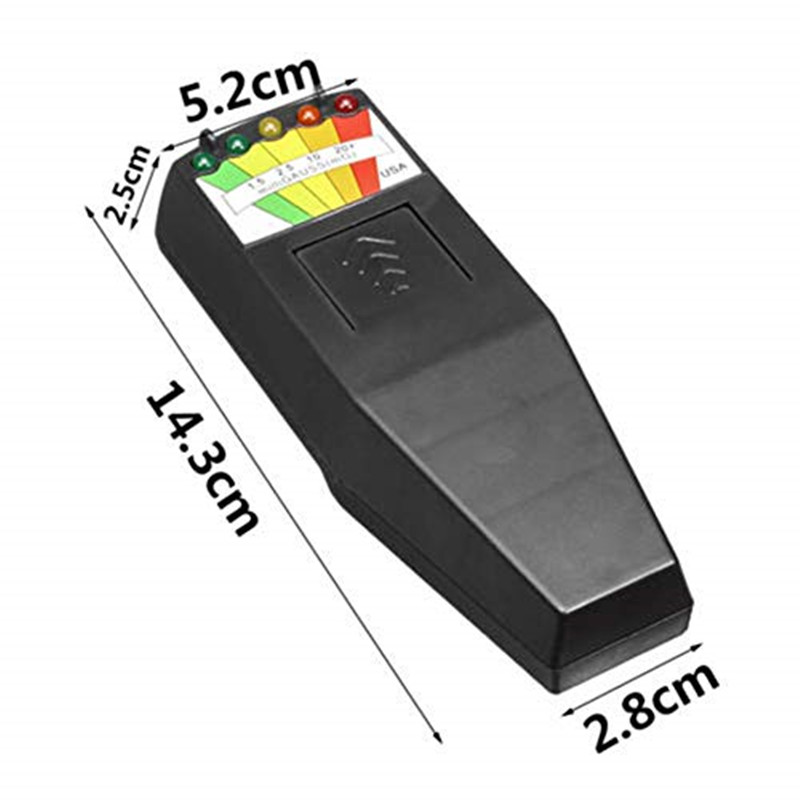 Gauss Meter 5-LED mesurost Hunting Equipment Black G K-II KII K2 Meter Deluxe EMF Detector Sensor Magnetic Field Tester