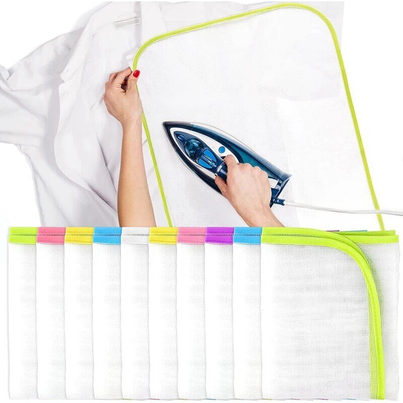 15PCS Household Ironing Cloth 24X16in Over Ironing Board Hanger Pressing Cloth For Ironing Reusable