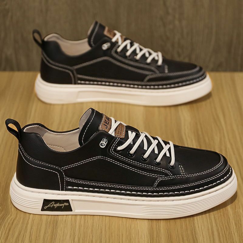 Men's Sneakers Fashion Leather Casual Shoe Outdoor Comfortable Walking Shoes for Men Luxury White Tenis Shoes Zapatos Hombre 운동화