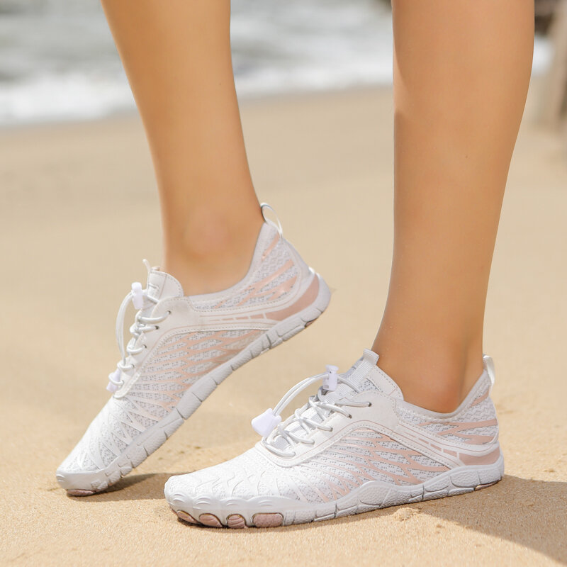 Women's Water Swimming Shoes Rubber Outsole Quick Drying Breathable Men's Swimming Shoes Beach Shoes Casual Exercise Bike