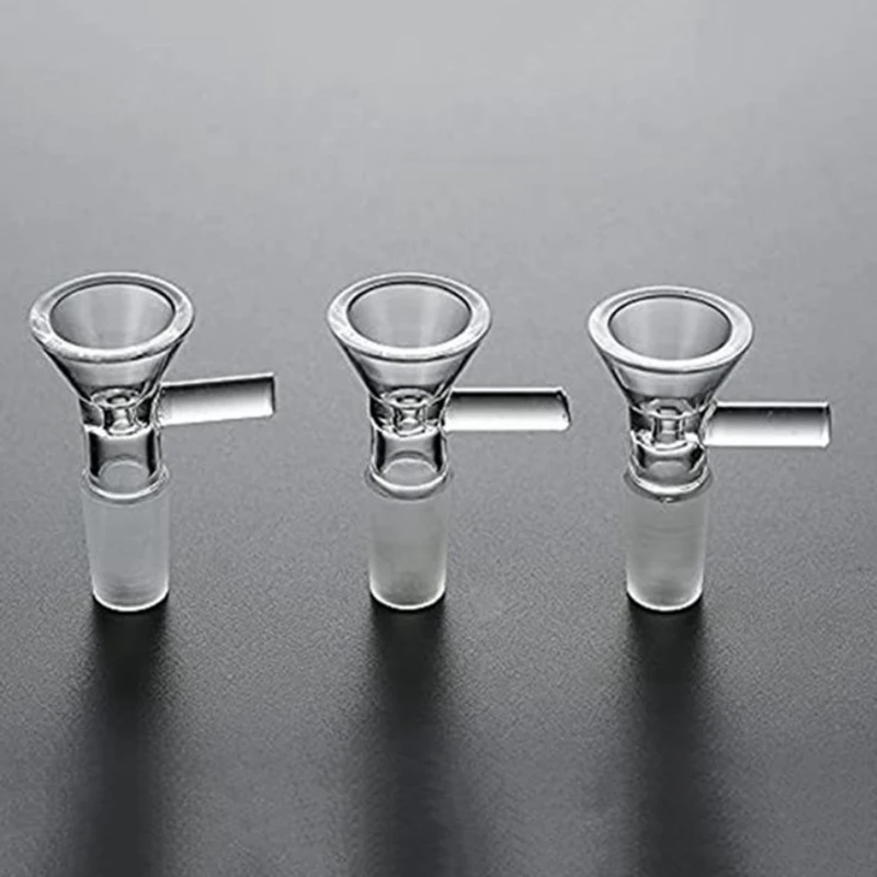 Heißer Verkauf 14 mm Glas Trichter manuelle klare Geschirr korb Glas Trichter Klarglas Trichter Schüssel Rack Drop Versand